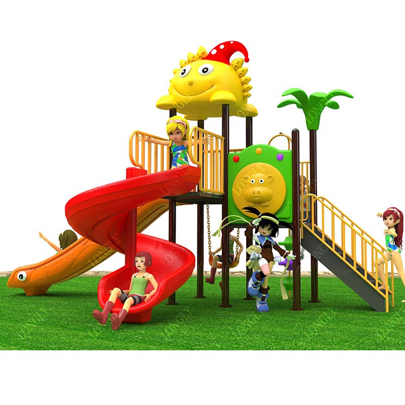 Kids Outdoor Education - Коммерческая пластиковая горка 450x270x280 см для
