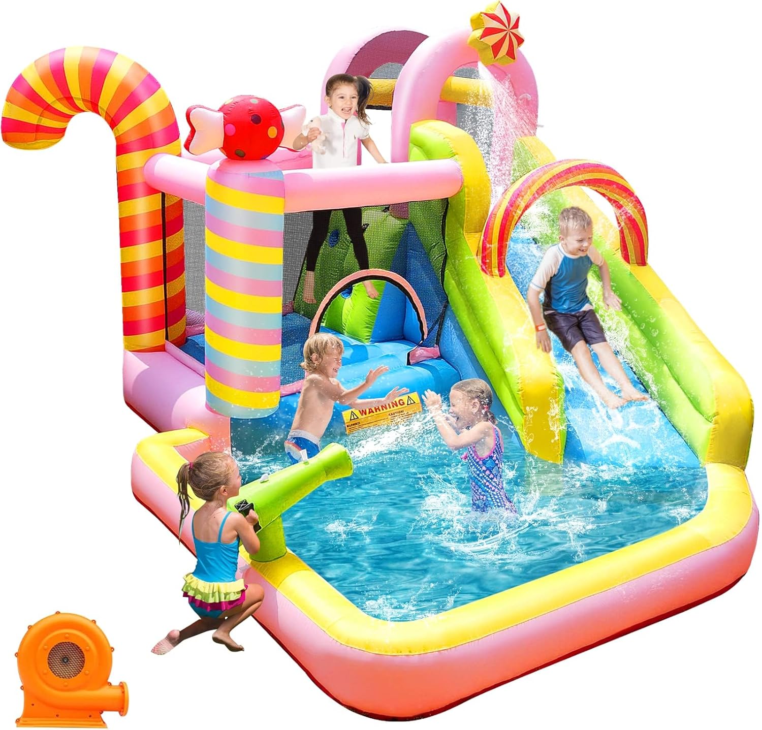 Kids Outdoor Water Park - Надувная водная горка-батут для детей, аквапарк