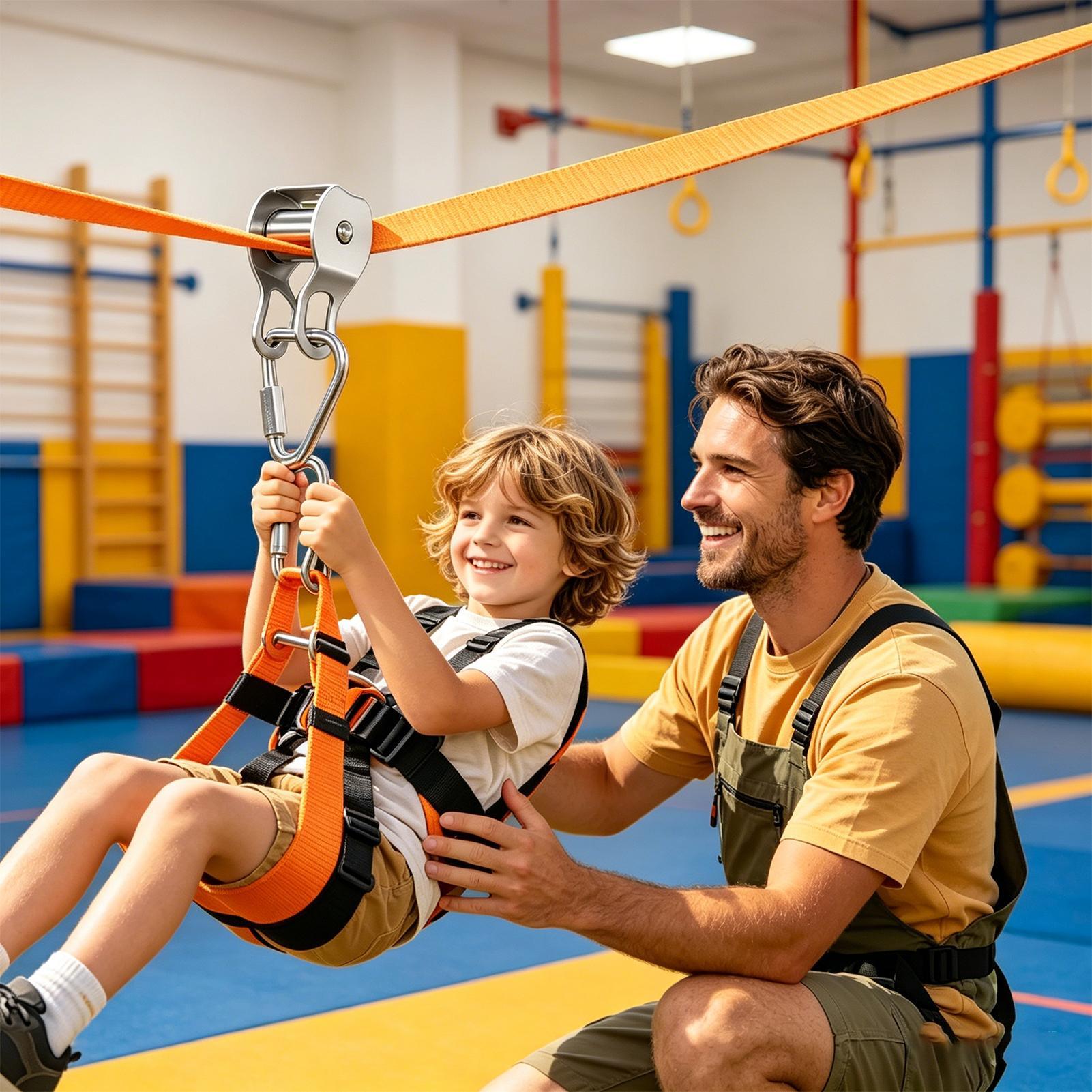 Kids Outdoor Zipline - Детский зиплайн для баланса и веселья,