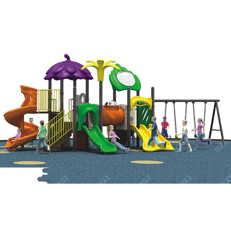Kids Outdoor Swing And Slide - Многофункциональная детская горка LLDPE с качелями
