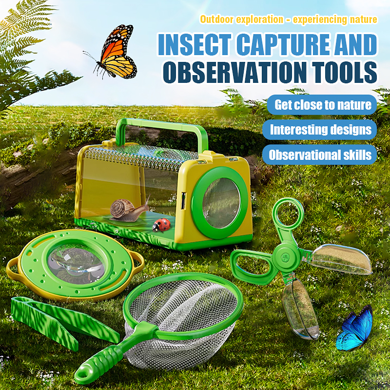 Kids Outdoor Kit - Клетка для ловли насекомых с увеличительным