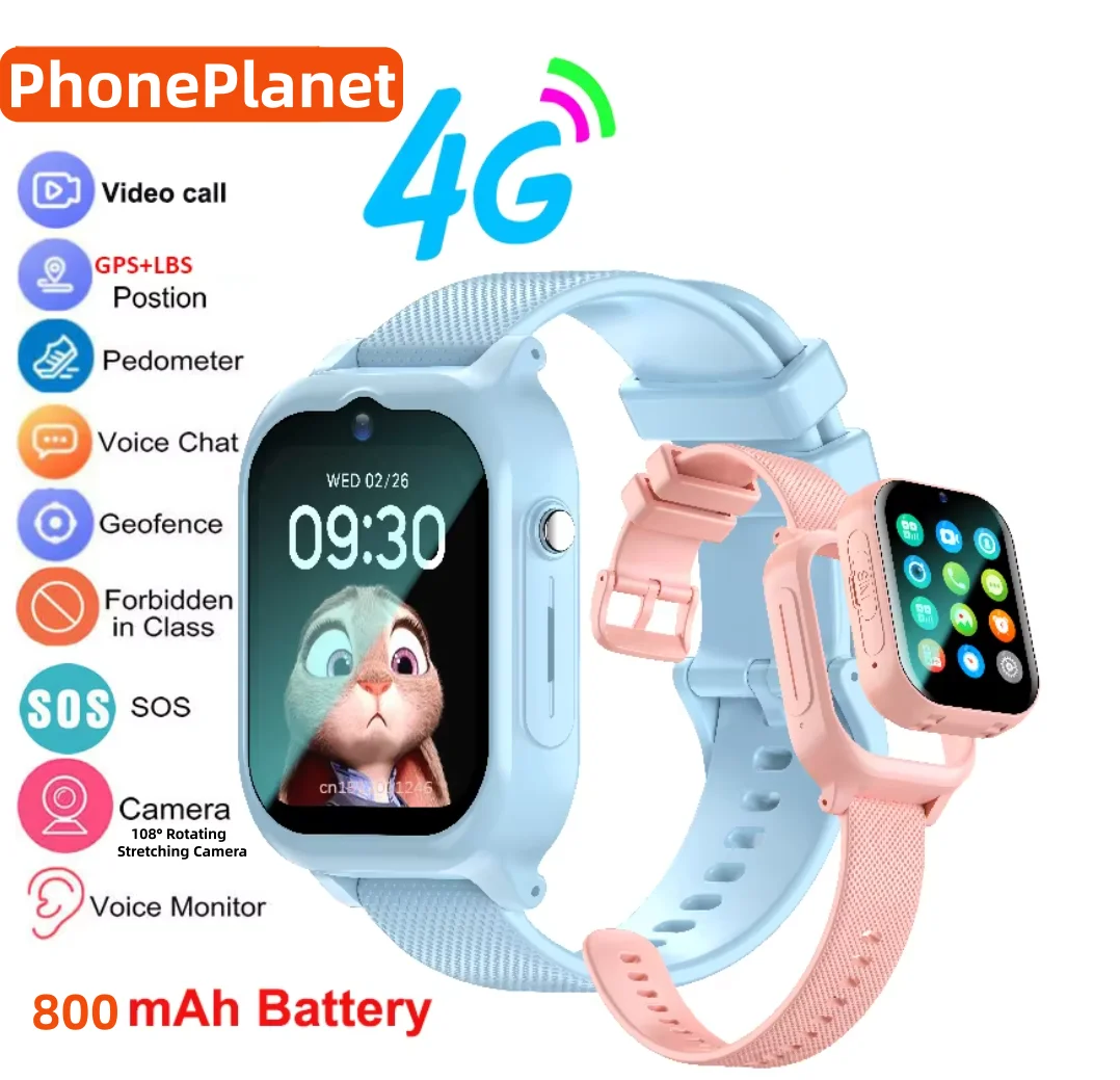 Kids Outdoor Videos - Детские умные часы 4G с GPS,