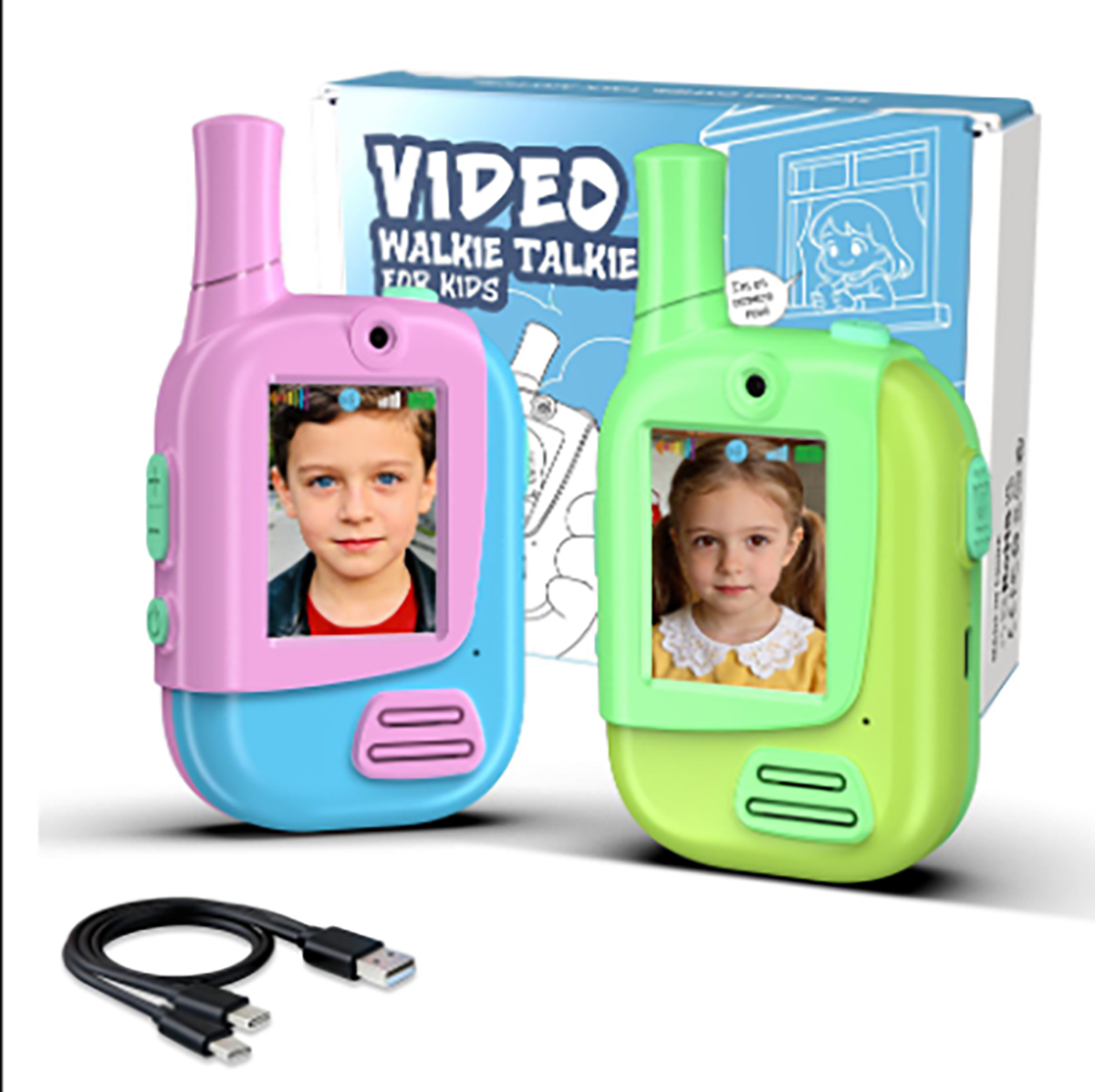 Kids Outdoor Videos - Набор из 2 перезаряжаемых детских видеорации