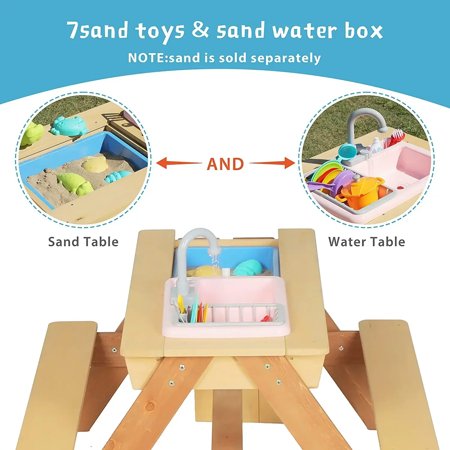# Детский стол для пикника, об – обзор и цена Kids Outdoor Dining Set