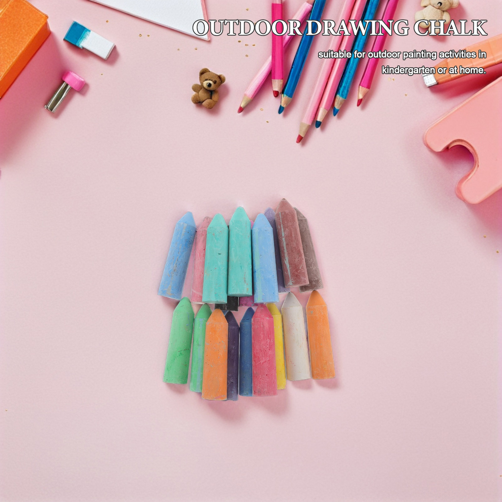 Набор из 20 больших моющихся м – обзор и цена Chalk Outdoor Jumbo