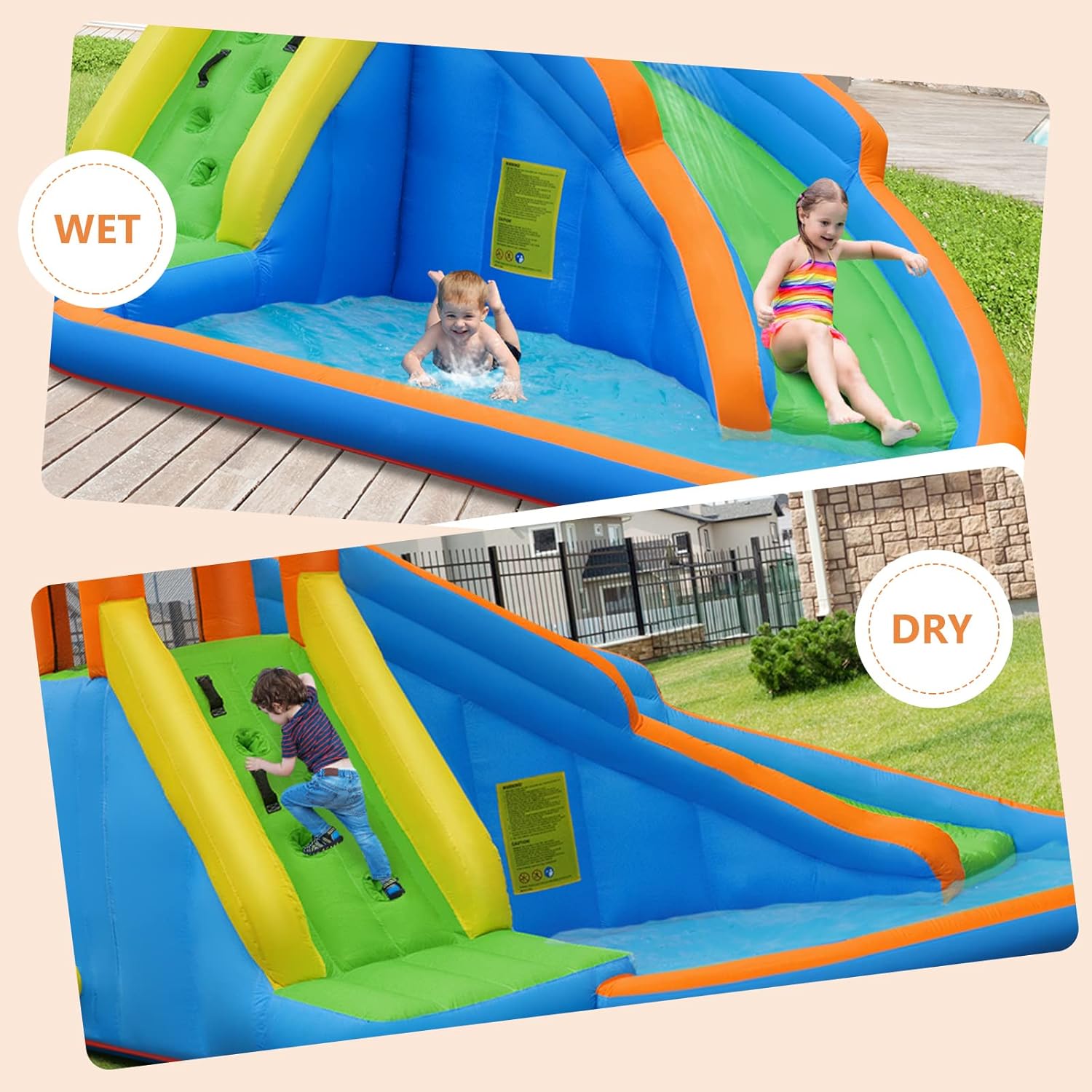 Гигантский надувной аквапарк с – обзор и цена Kids Outdoor Water Park