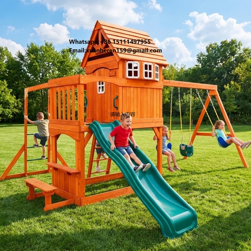 Большой уличный игровой компле – обзор и цена Kids Outdoor Swing And Slide
