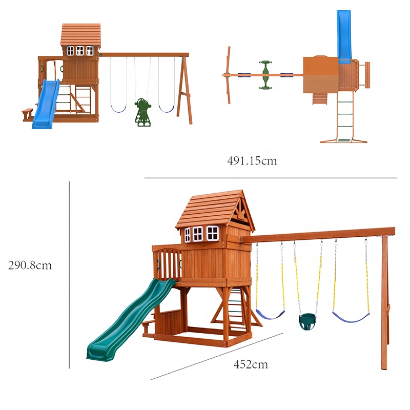 Большой уличный игровой компле – обзор и цена Kids Outdoor Swing And Slide