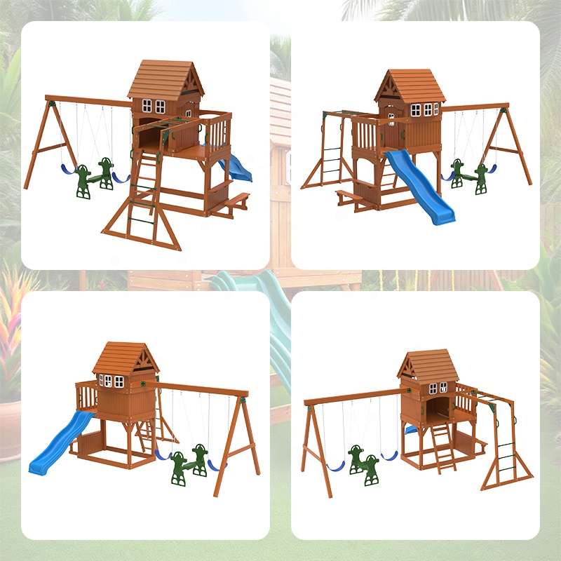 Большой уличный игровой компле – обзор и цена Kids Outdoor Swing And Slide