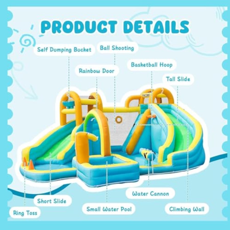 Надувной аквапарк для детей на – обзор и цена Kids Outdoor Water Park