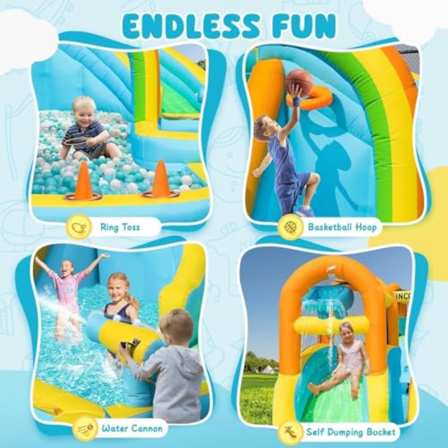 Надувной аквапарк для детей на – обзор и цена Kids Outdoor Water Park