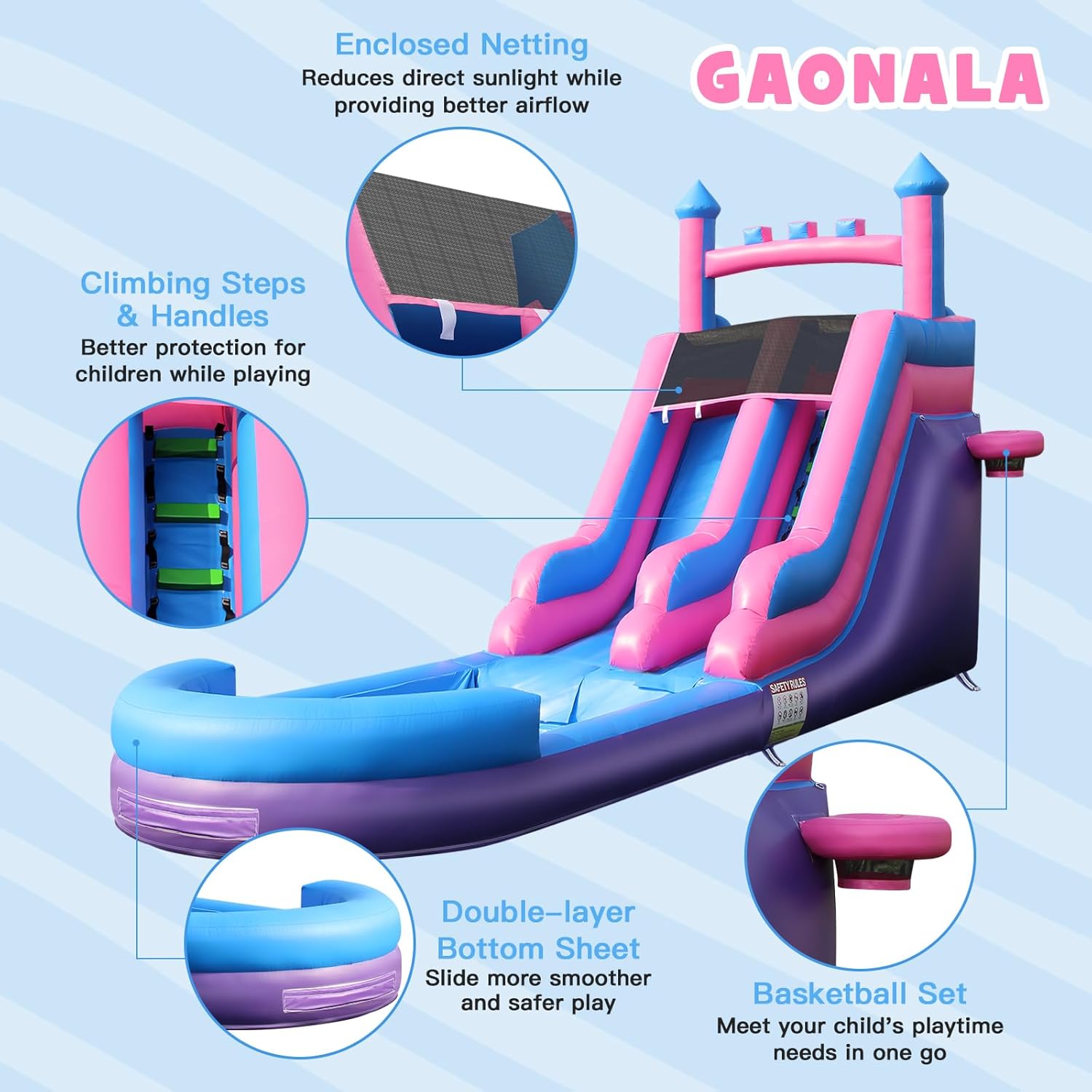 Надувная водная горка для тяже – обзор и цена Kids Outdoor Water Park