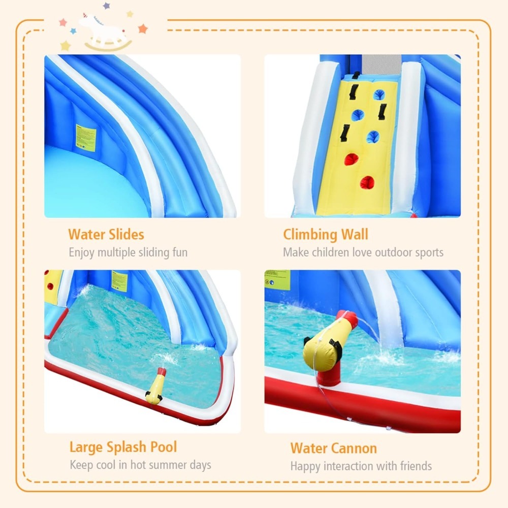 Надувная водная горка с достав – обзор и цена Kids Outdoor Water Park