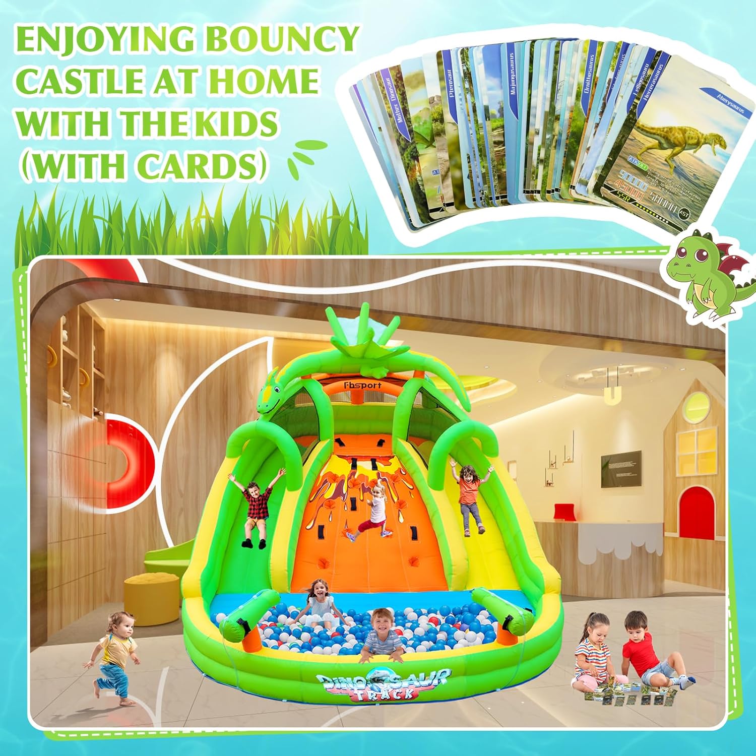 Надувной батут для детей с гор – обзор и цена Kids Outdoor Water Park