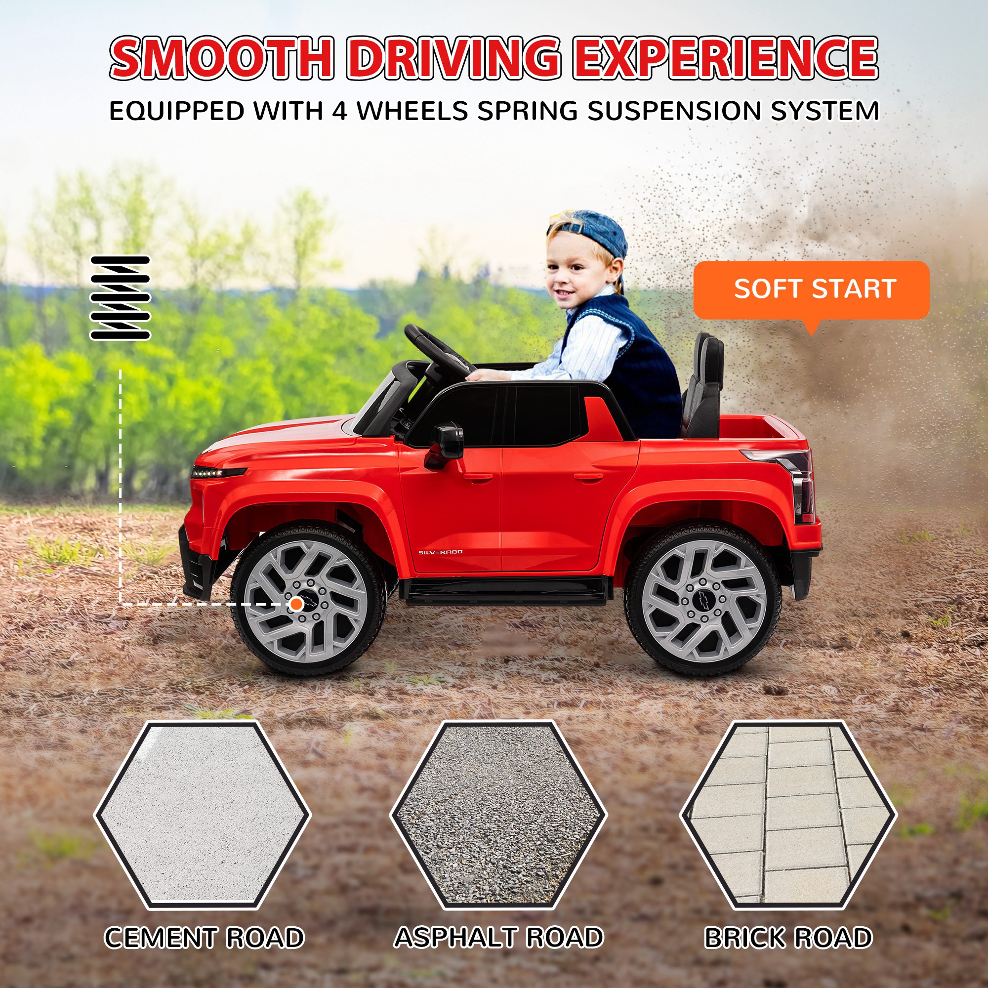 Детский электромобиль 12В с пу – обзор и цена Kids Outdoor Electric Car