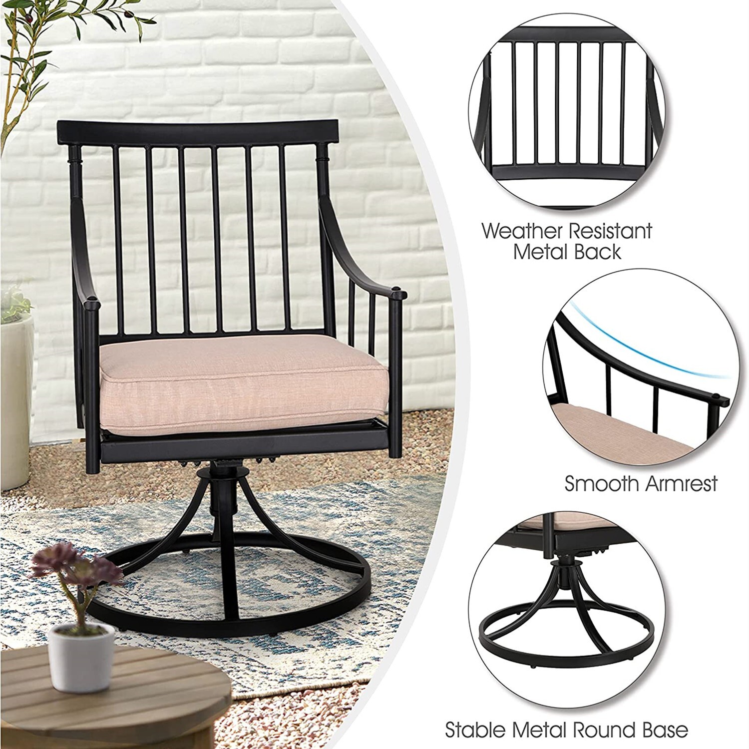 Набор из 6 поворотных садовых  – обзор и цена Kids Outdoor Dining Set