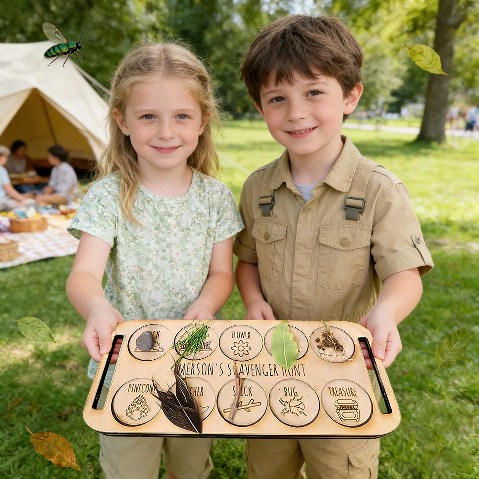Деревянный набор для детских п – обзор и цена Kids Outdoor Scavenger Hunt
