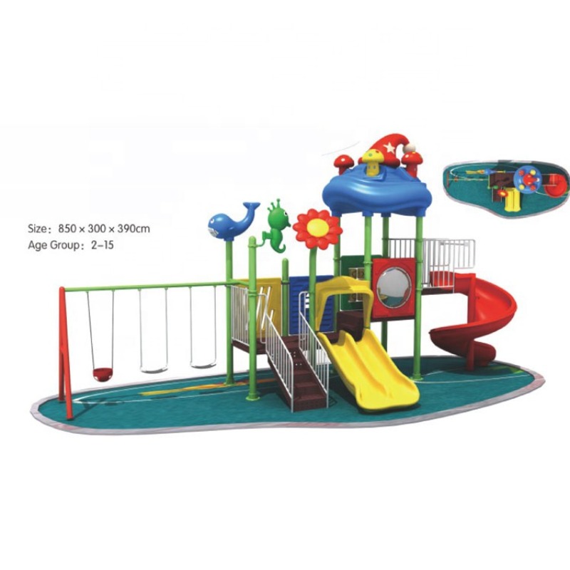 Оптовая продажа, низкая цена,  – обзор и цена Kids Outdoor Swing And Slide
