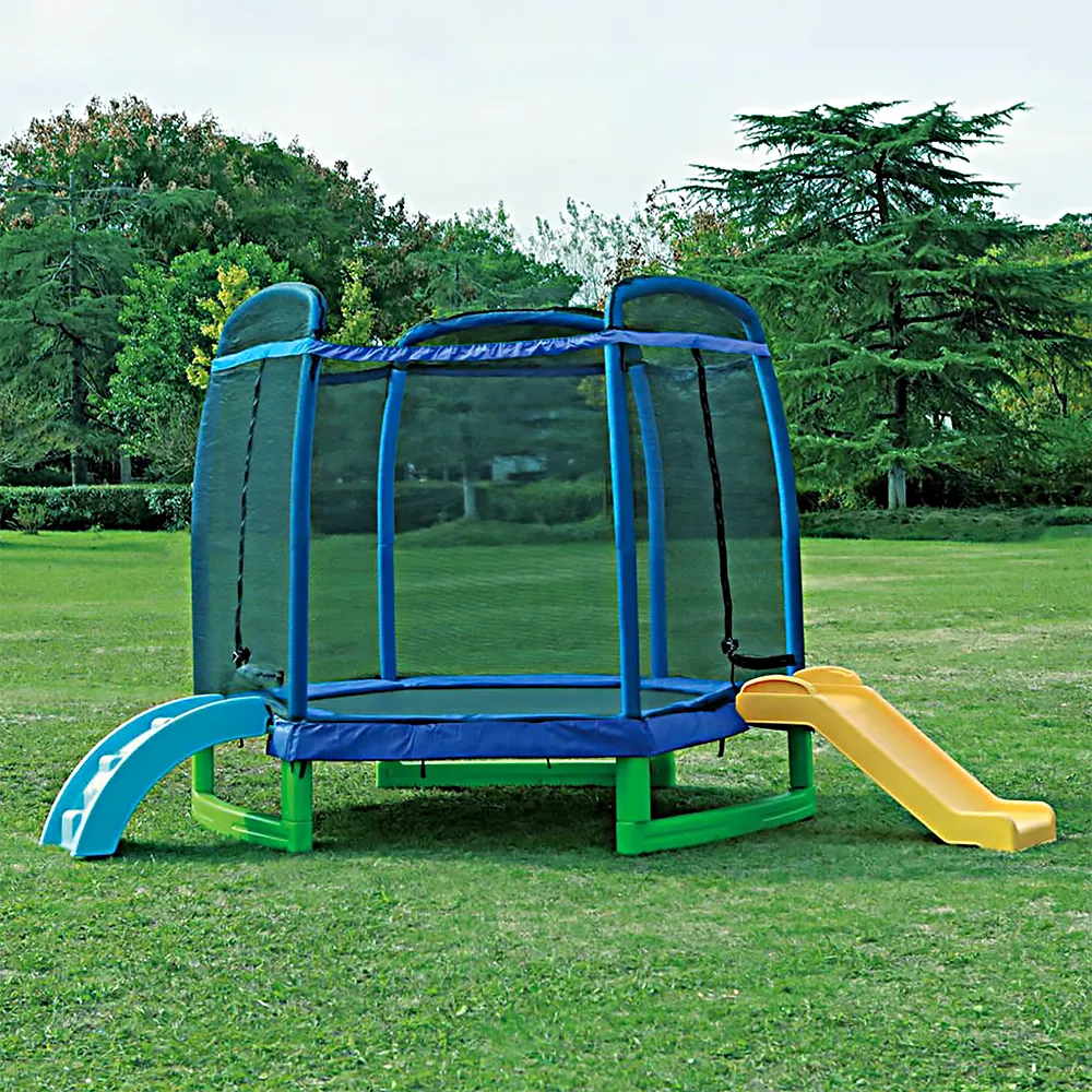 7-футовый уличный батут из ПВХ – обзор и цена Kids Outdoor Swing And Slide